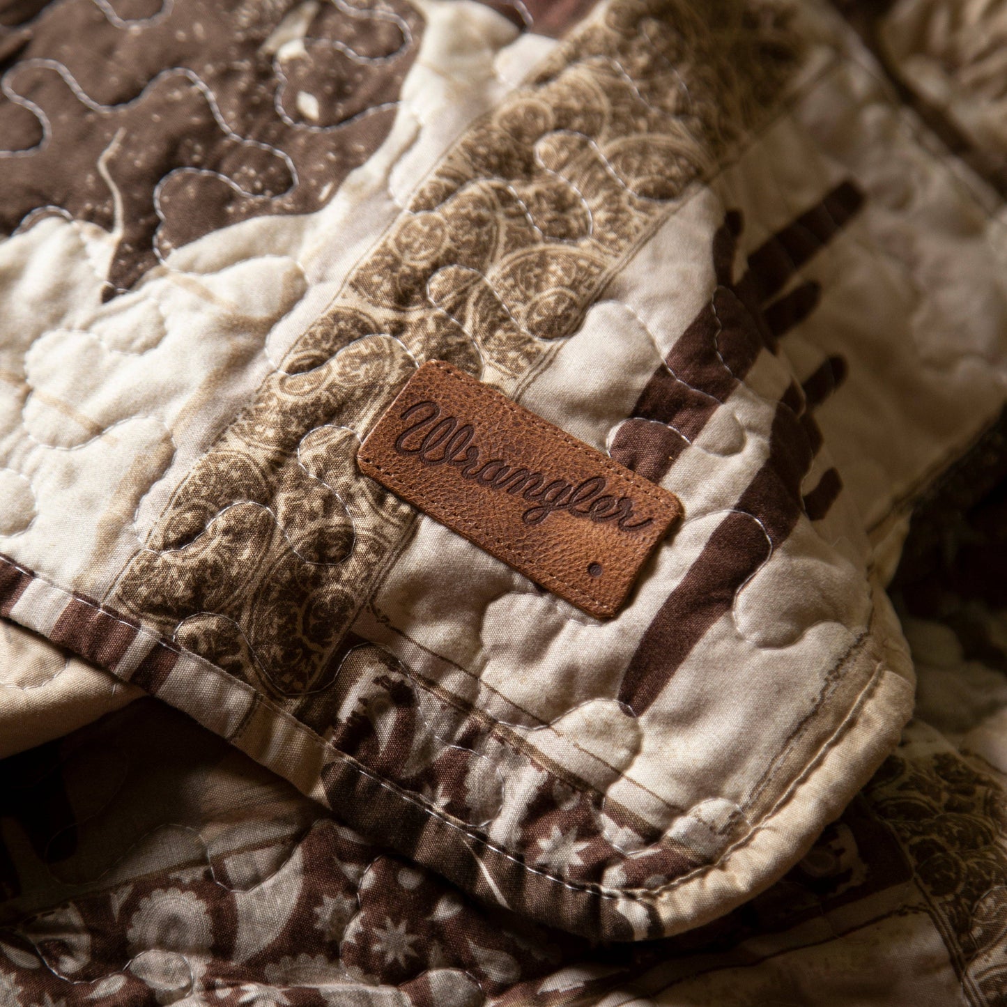 Wrangler Vintage Cowboy Southwestern Quilt Set: King