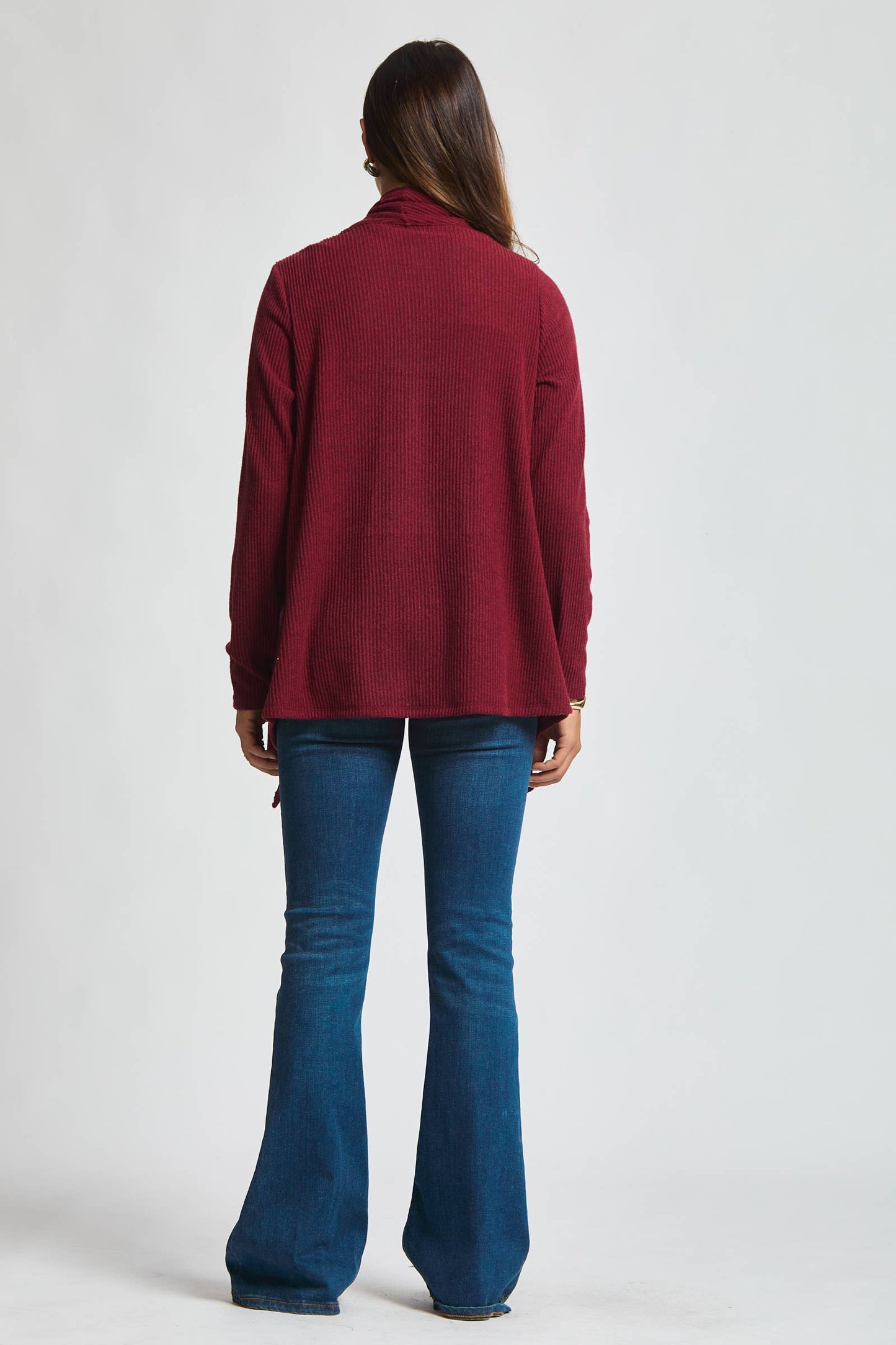 Dear Scarlett - Wrap Top w/ Button Front