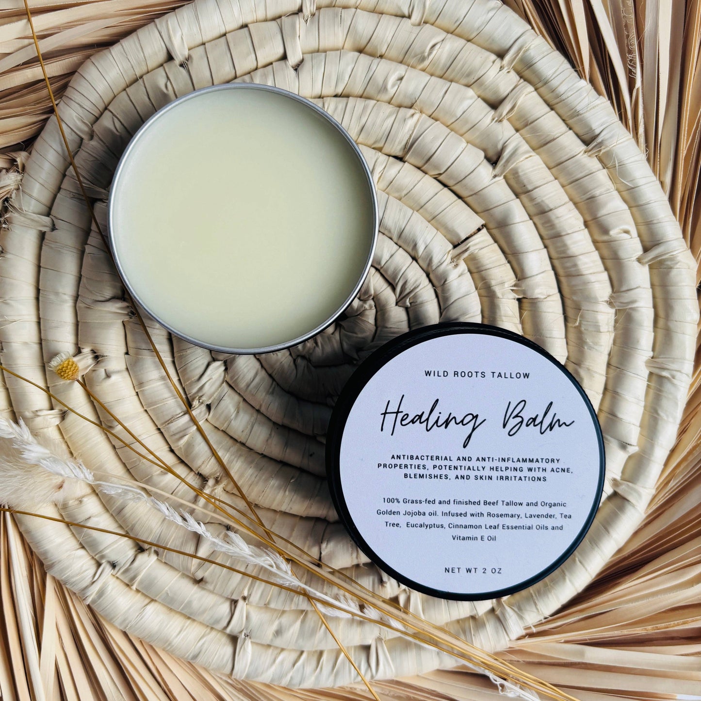 Wild Roots Tallow Co. -Tallow Botanical Healing Balm