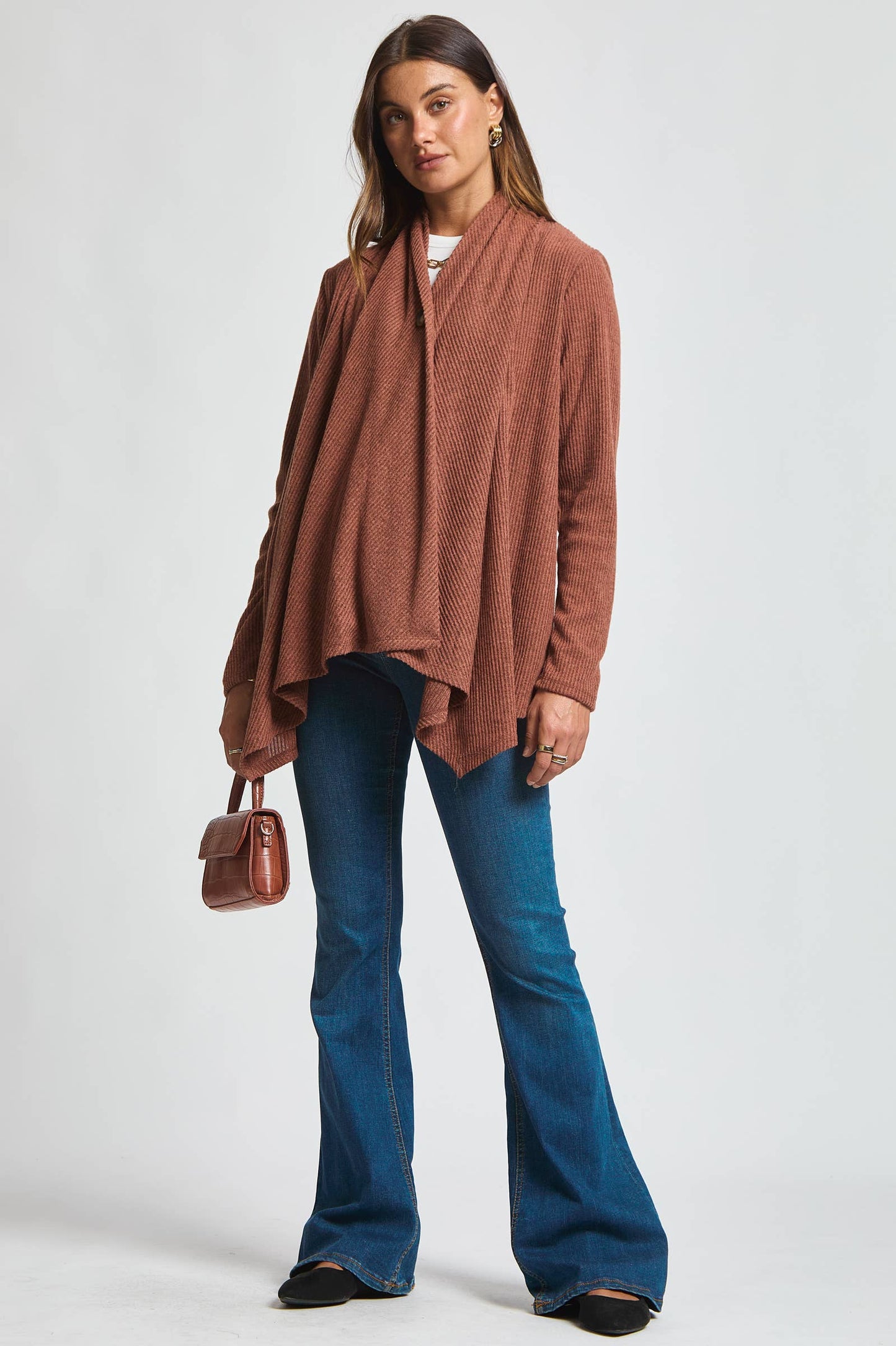 Dear Scarlett - Wrap Top w/ Button Front