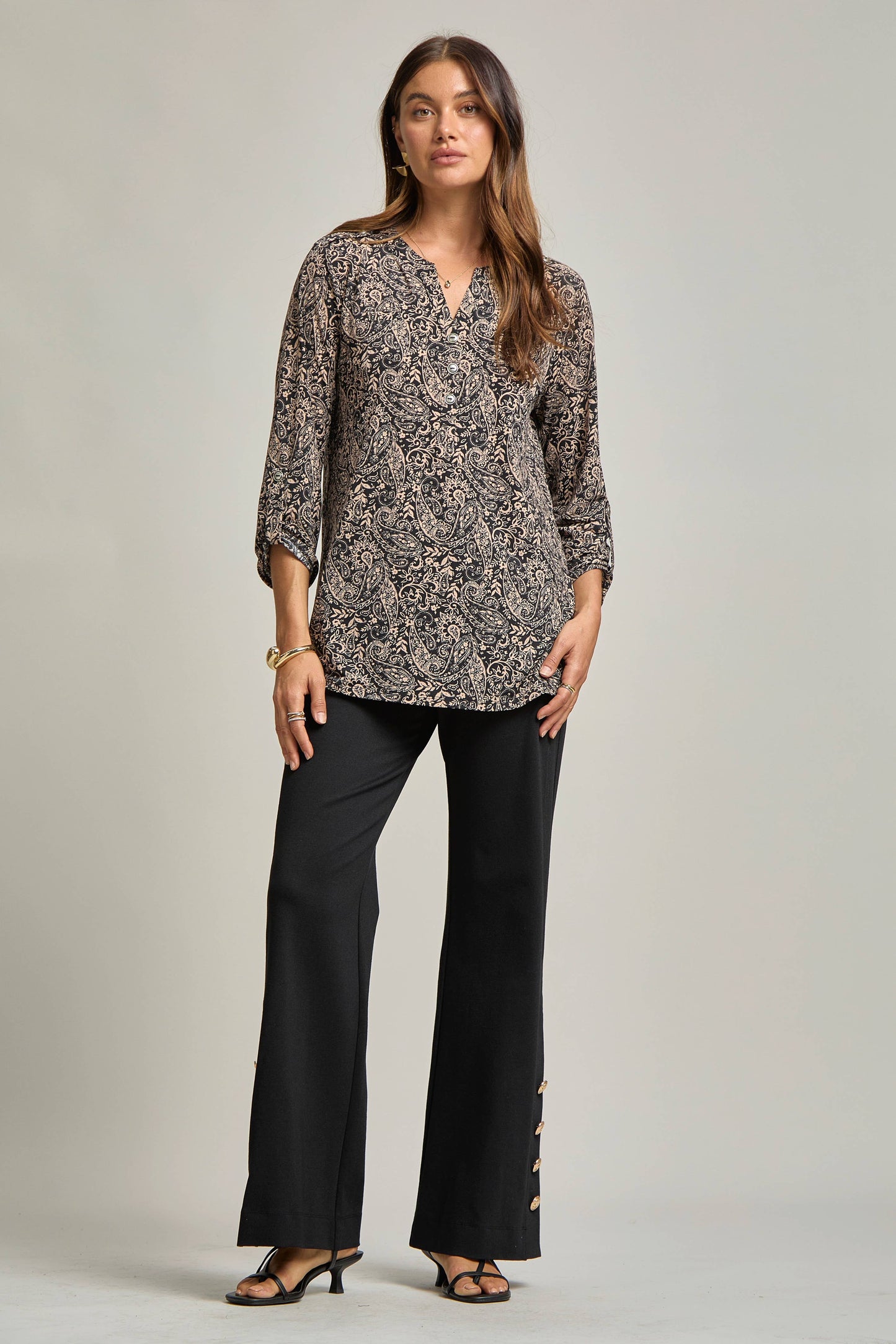 Paisley Black Lizzy Blouse