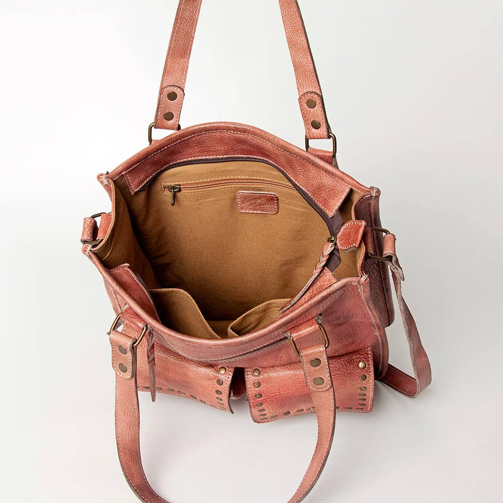 Tote Genuine Leather women bag western Bag