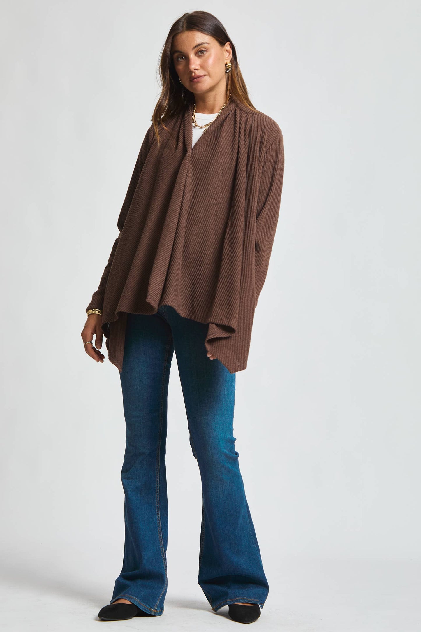 Dear Scarlett - Wrap Top w/ Button Front