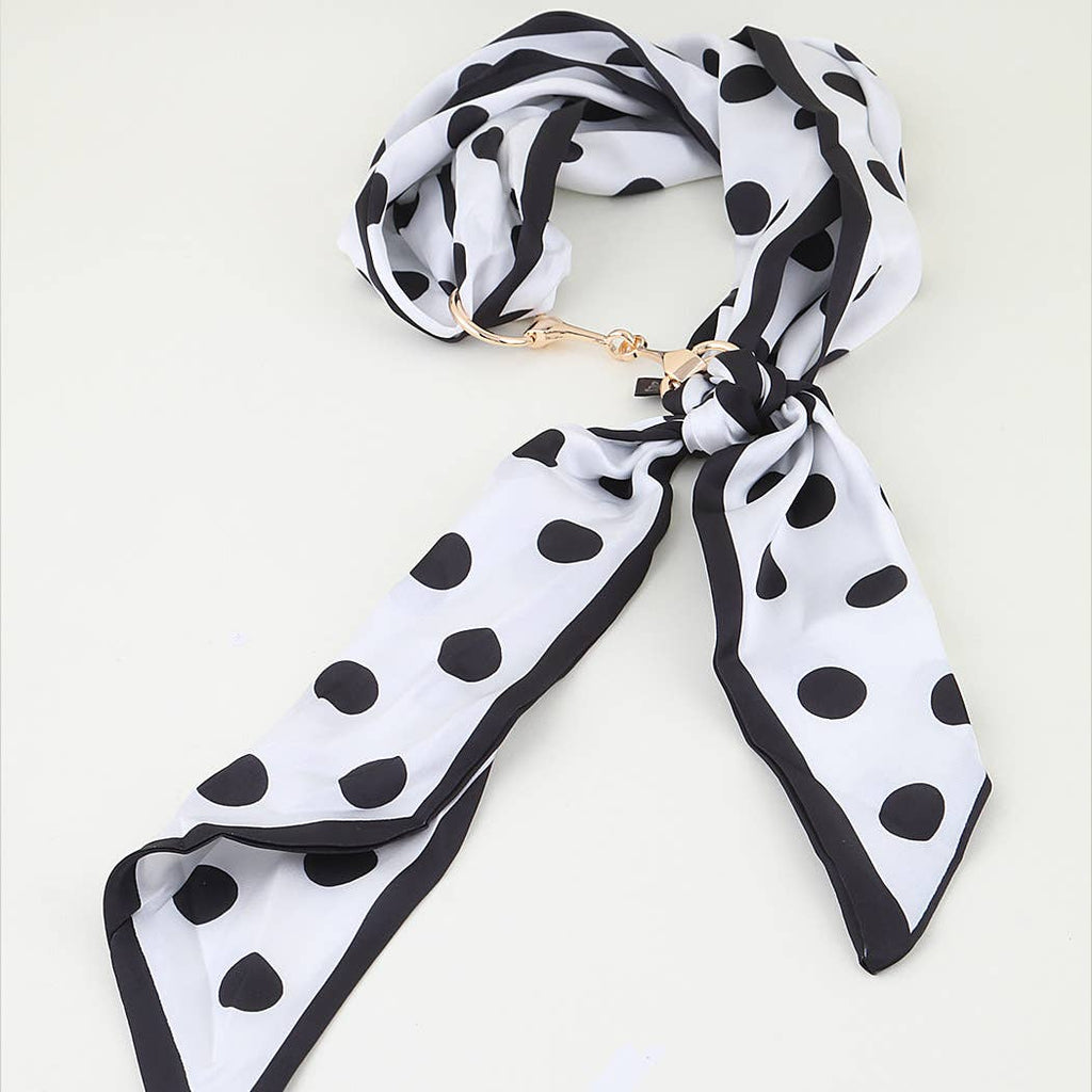 3AM BY H&D ACCESSORIES - Polka Dot Toggle Scarf Necklace