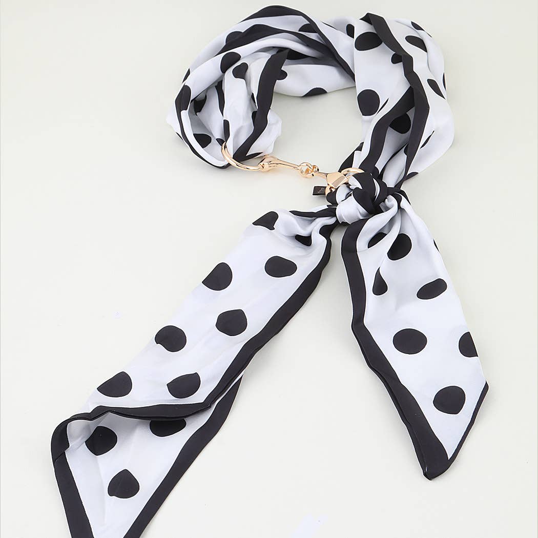 3AM BY H&D ACCESSORIES - Polka Dot Toggle Scarf Necklace