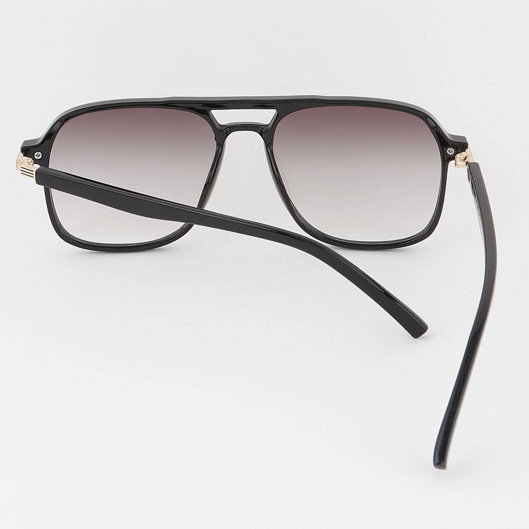 3AM BY H&D ACCESSORIES - Straight Aviator Sunglasses