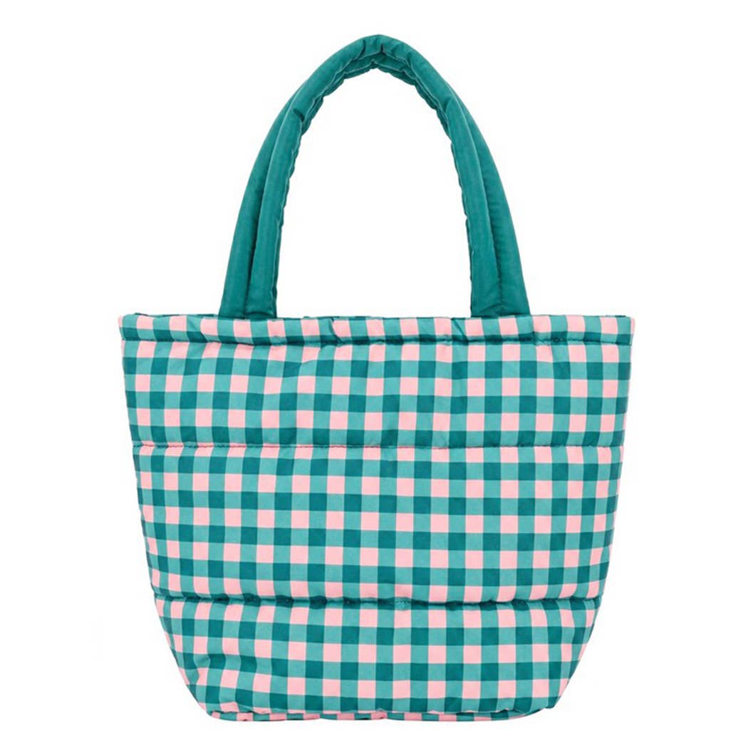 3AM BY H&D ACCESSORIES - Gingham Quilted Puffer Tote