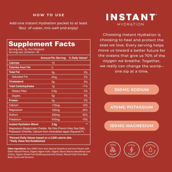 Instant Hydration - Premium Electrolyte Drink Mix: Paloma