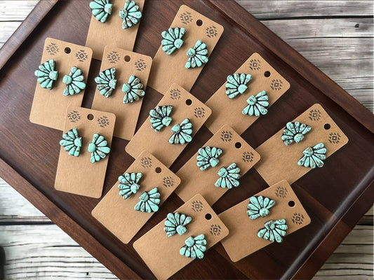 Shop B.A Wear - Concho Stud Earrings