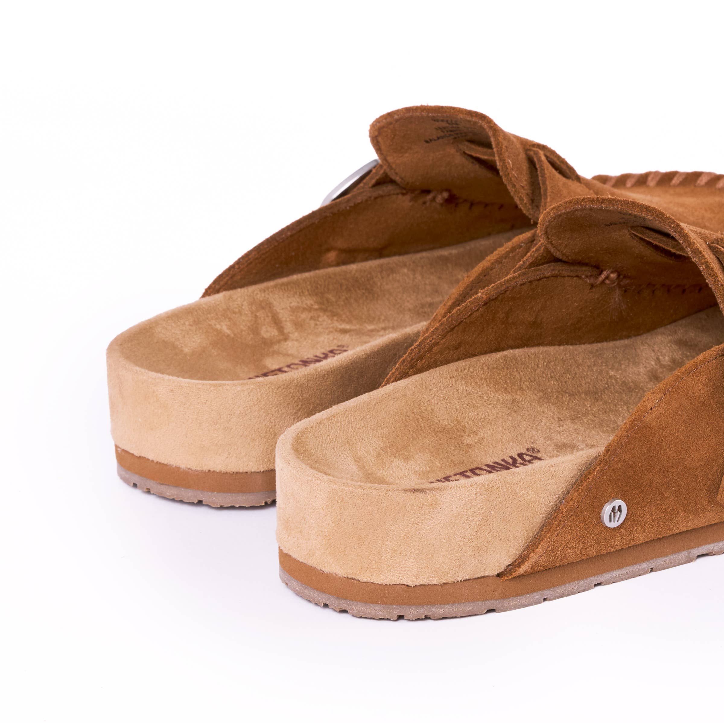 Minnetonka - Women's Suede Adjustable Buckle Clogs