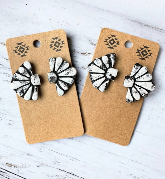 Buffalo Turquoise Clay Earrings