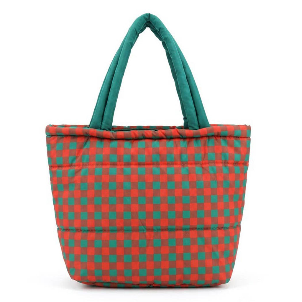 3AM BY H&D ACCESSORIES - Gingham Quilted Puffer Tote