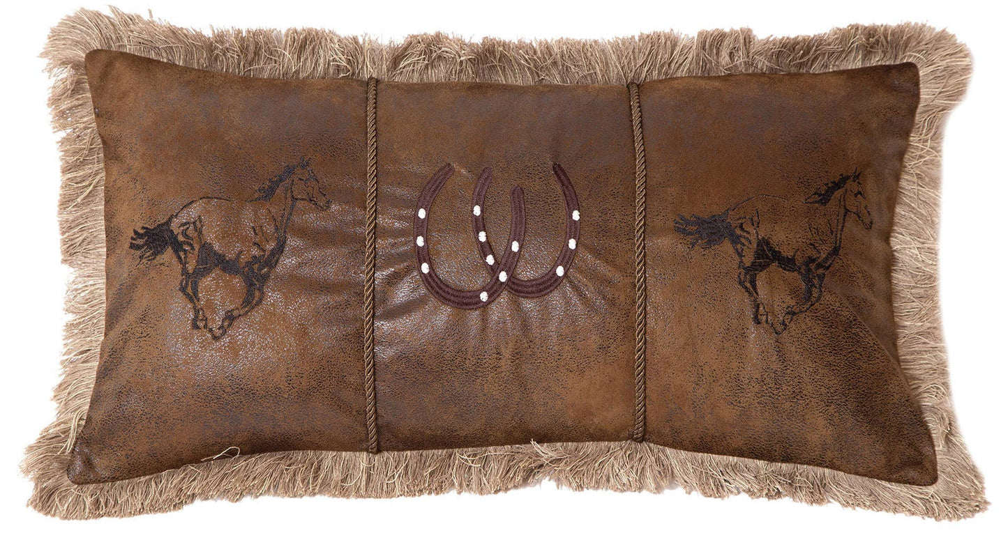Running Horses Pillow