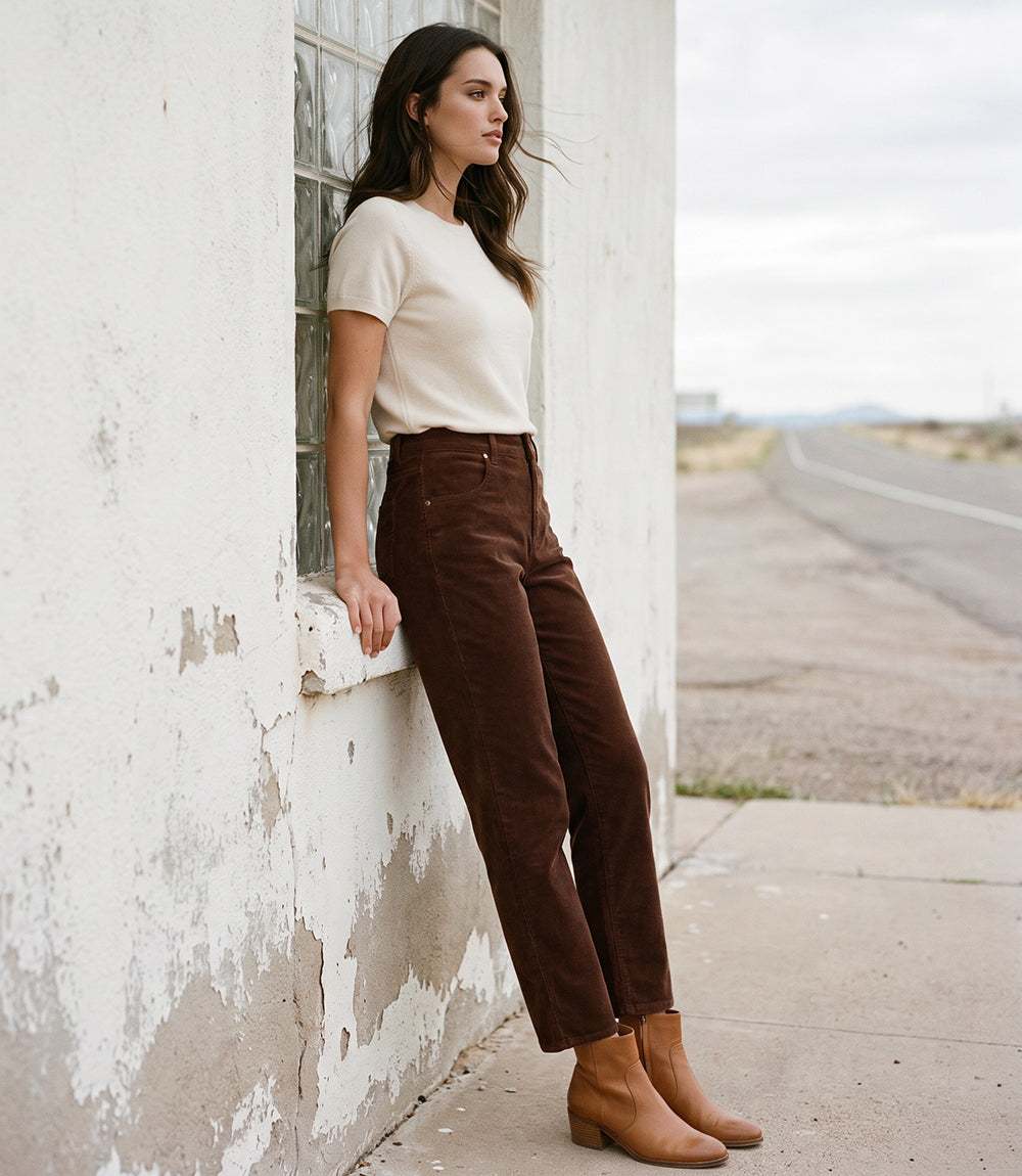 Corduroy Ankle Pant