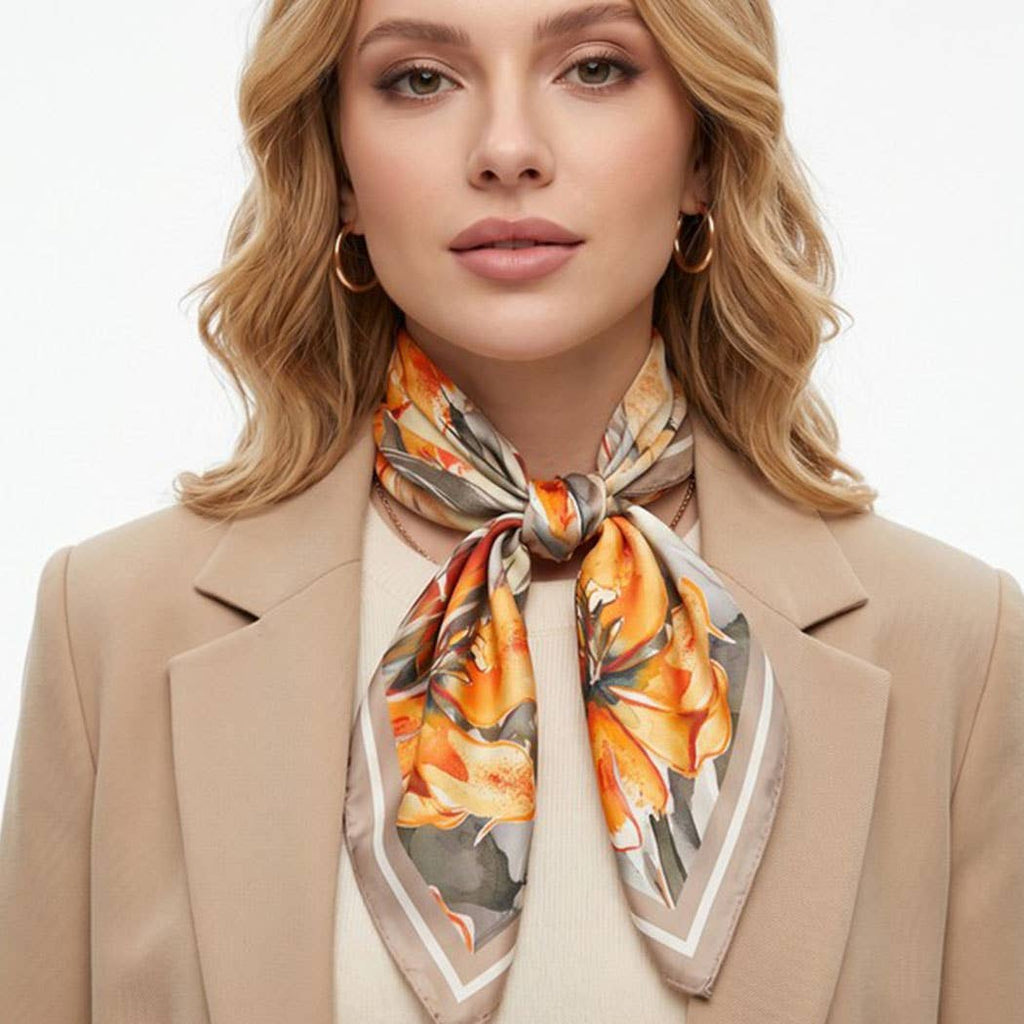 3AM BY H&D ACCESSORIES - Watercolor Tulip Meadow Print Bandana