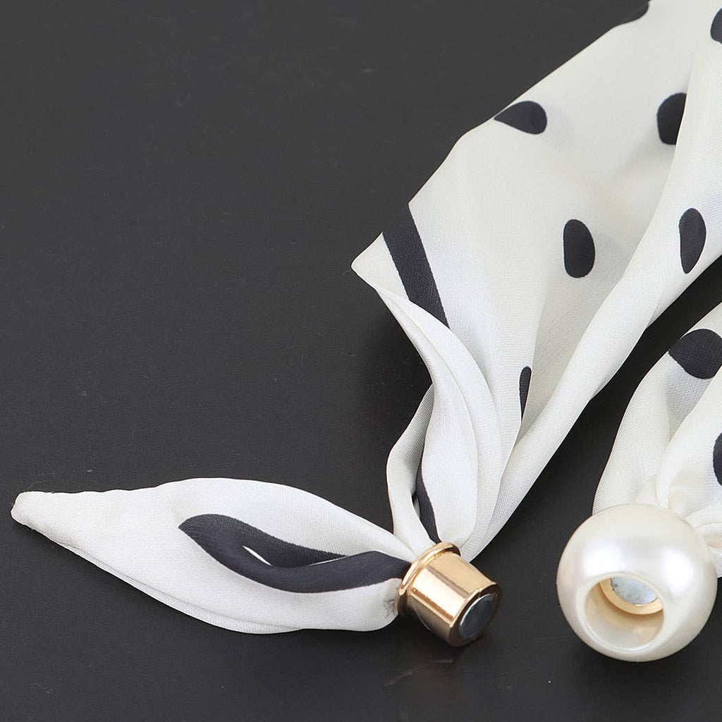 3AM BY H&D ACCESSORIES - Polka Dot Beaded Scarf Wrap Necklace