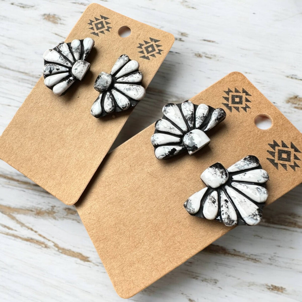 Buffalo Turquoise Clay Earrings