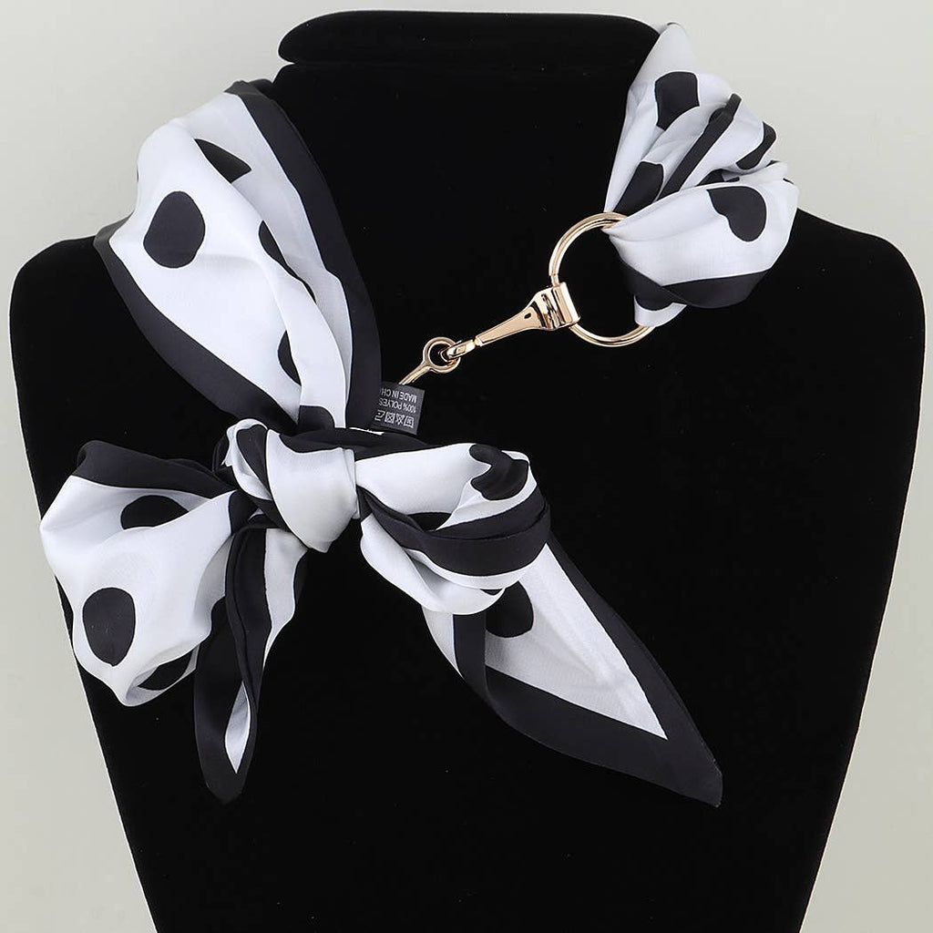 3AM BY H&D ACCESSORIES - Polka Dot Toggle Scarf Necklace