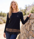 Layered Contrast Sweater