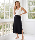 Side-Slit Midi Skirt