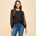 Top with detailed Laced Sleeves