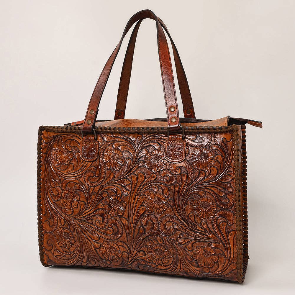 Tote Genuine Leather women bag western Bag