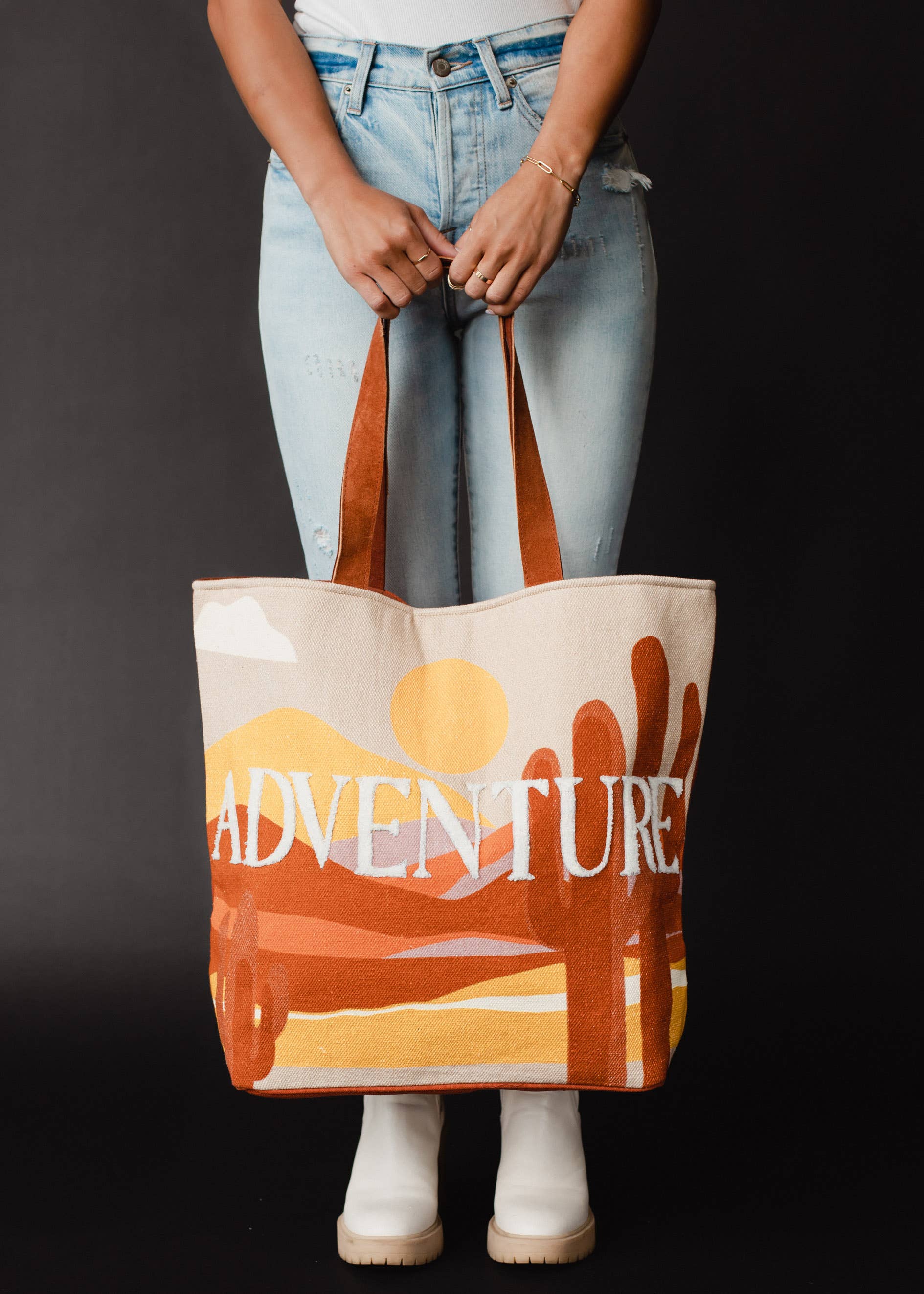 Adventure Desert Scene Large Tote