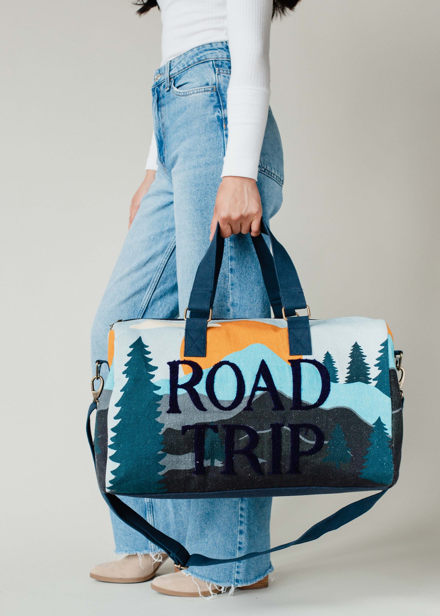 Panache Apparel Co. - Road Trip Mountain Scene Duffel