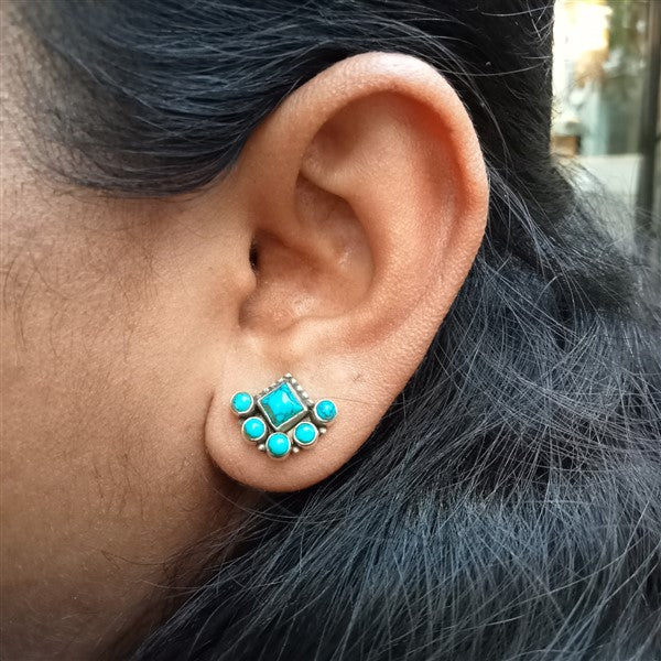 Hydro Turquoise Studs