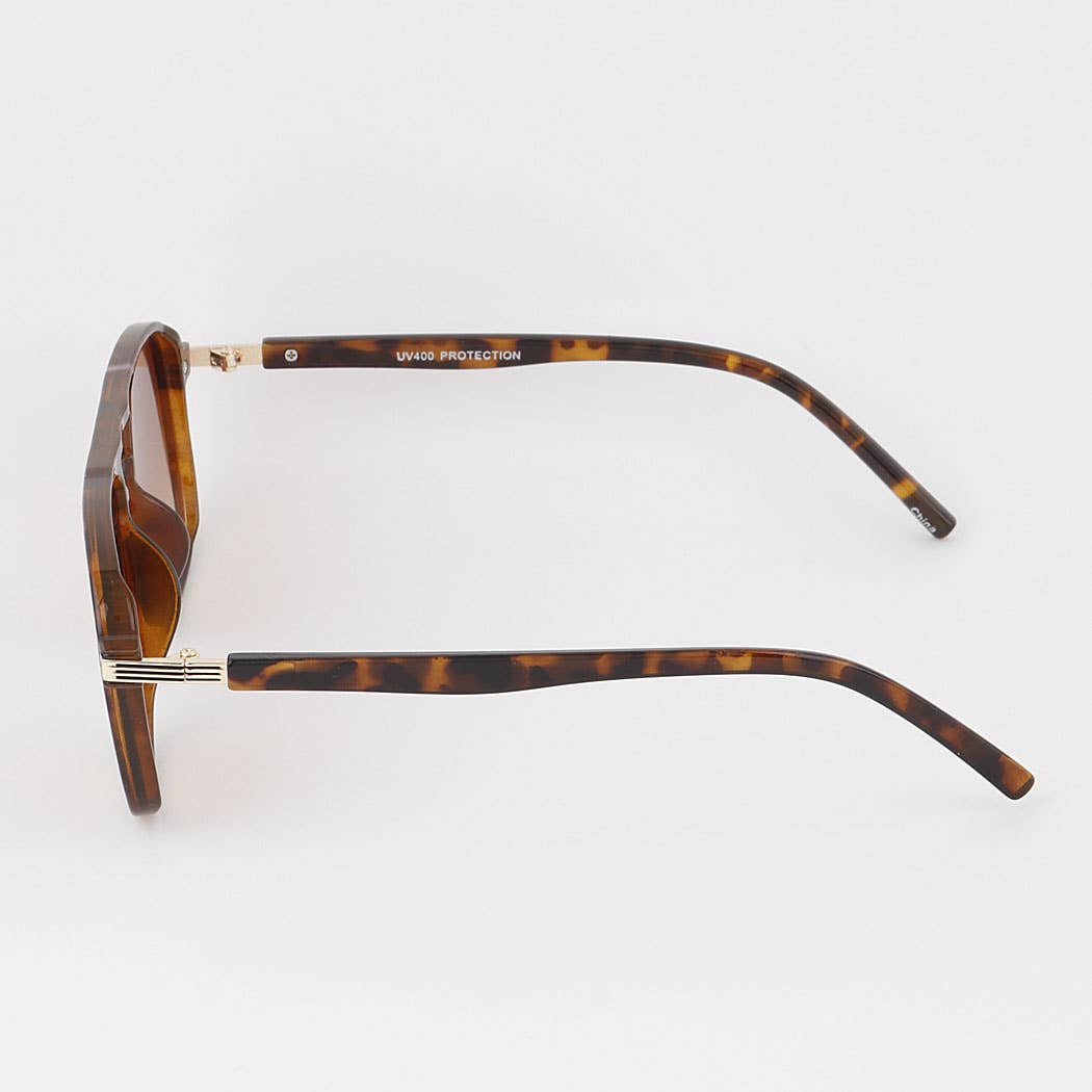 3AM BY H&D ACCESSORIES - Straight Aviator Sunglasses