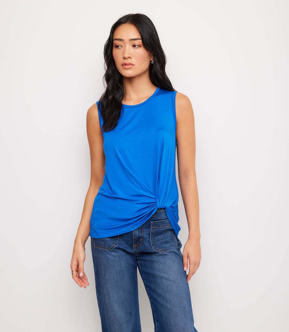 Sleeveless Pick-Up Top