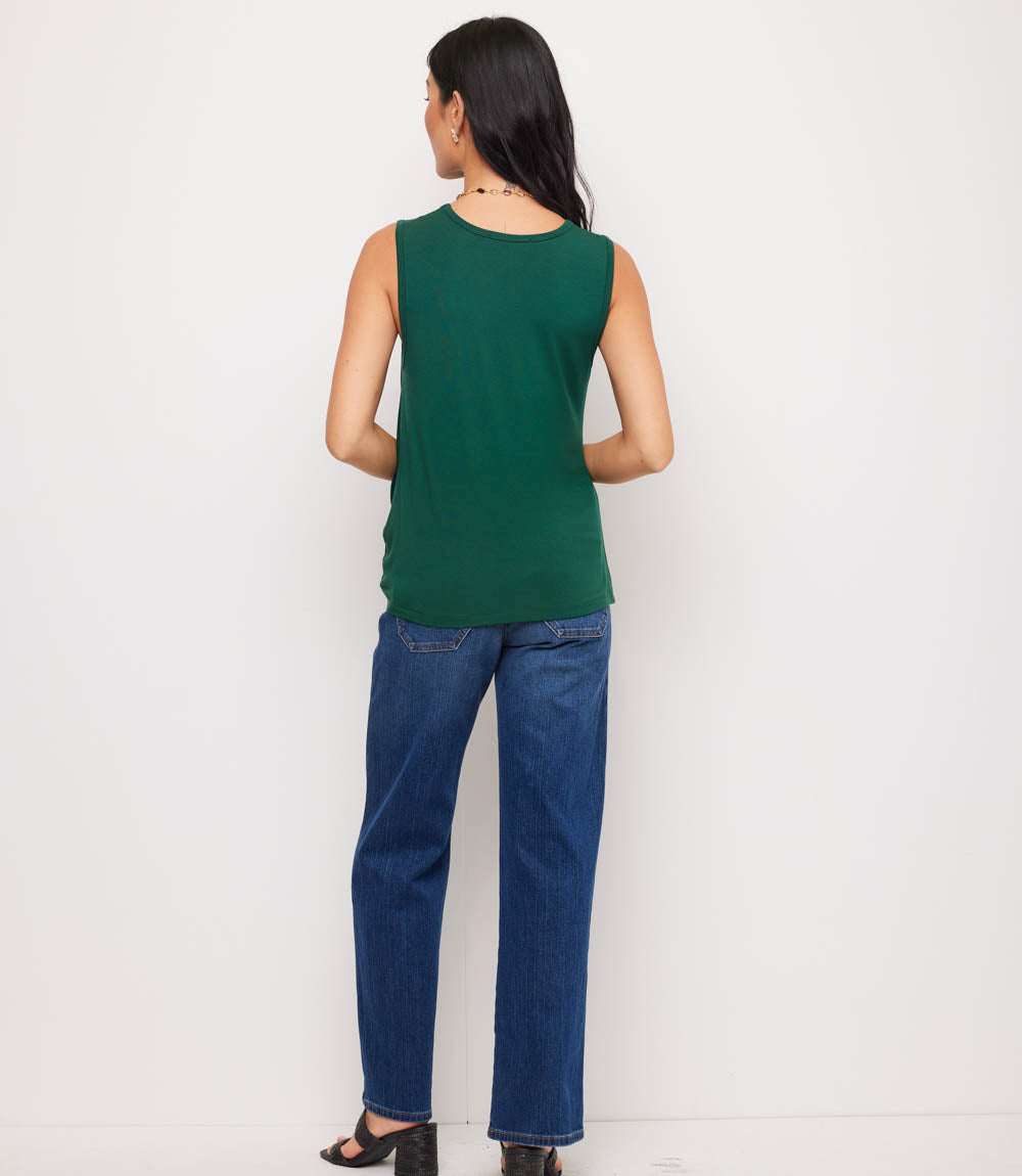 Sleeveless Pick-Up Top