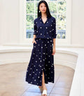 Embroidered Ruched Sleeve Shirt