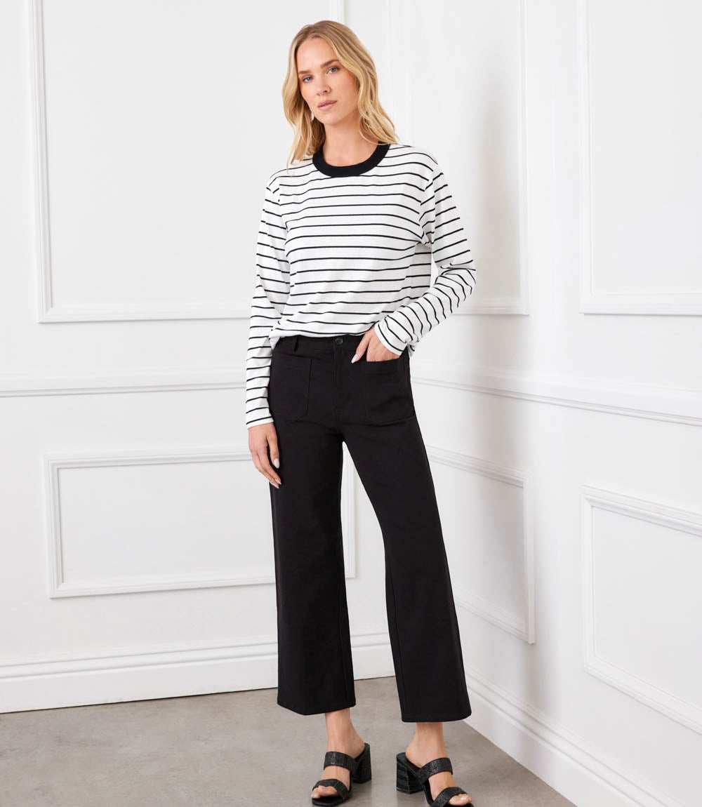 Stripe Long Sleeve Top