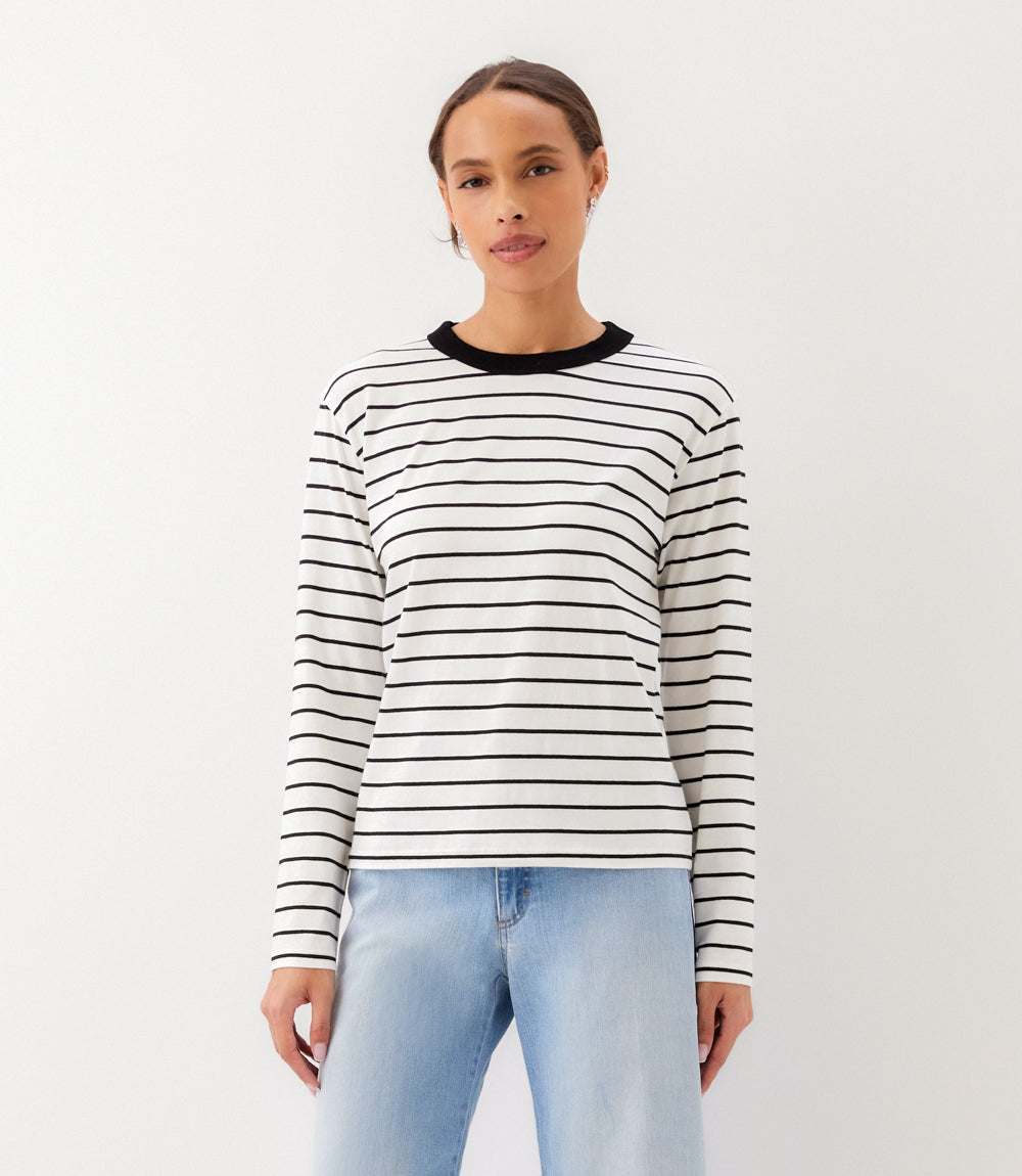 Stripe Long Sleeve Top