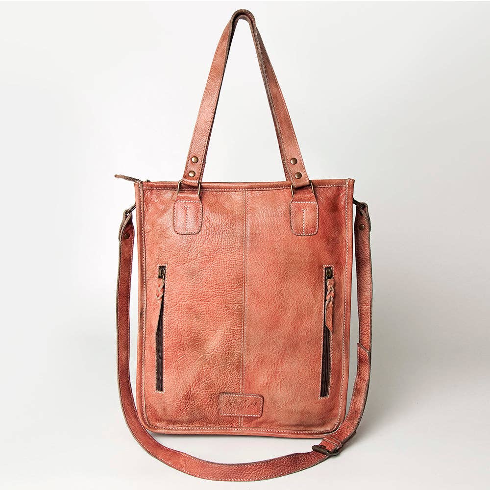 Tote Genuine Leather women bag western Bag