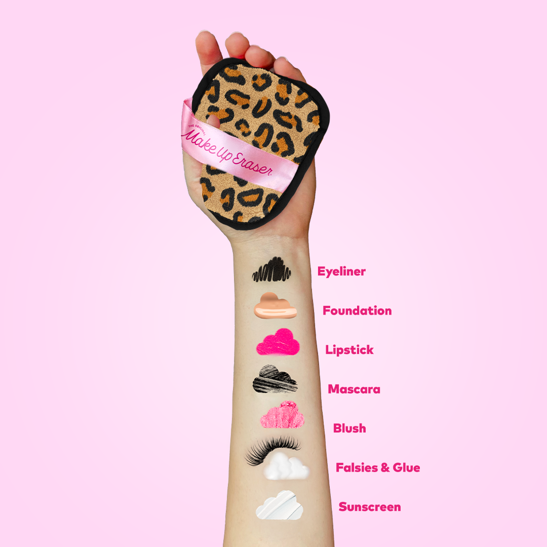 MakeUp Eraser - Leopard 7-Day MakeUp Eraser Set