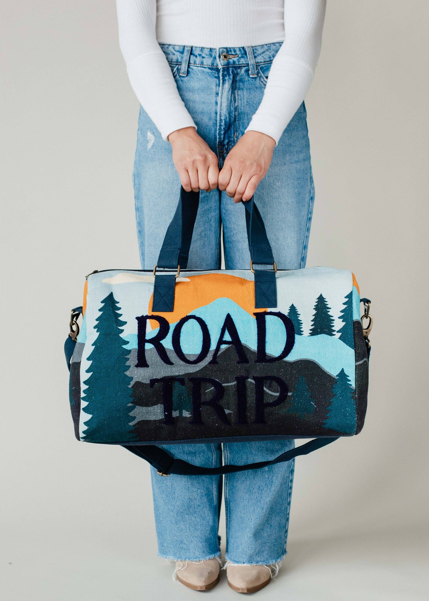 Panache Apparel Co. - Road Trip Mountain Scene Duffel
