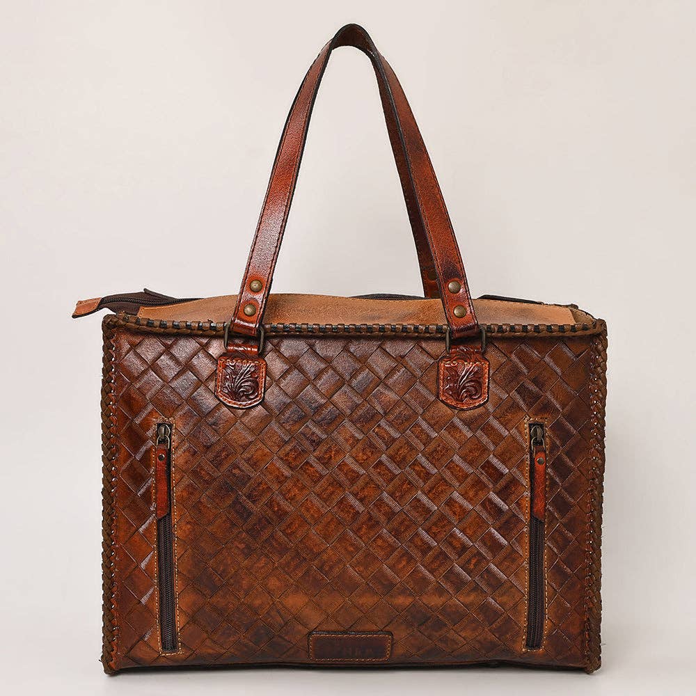 Tote Genuine Leather women bag western Bag