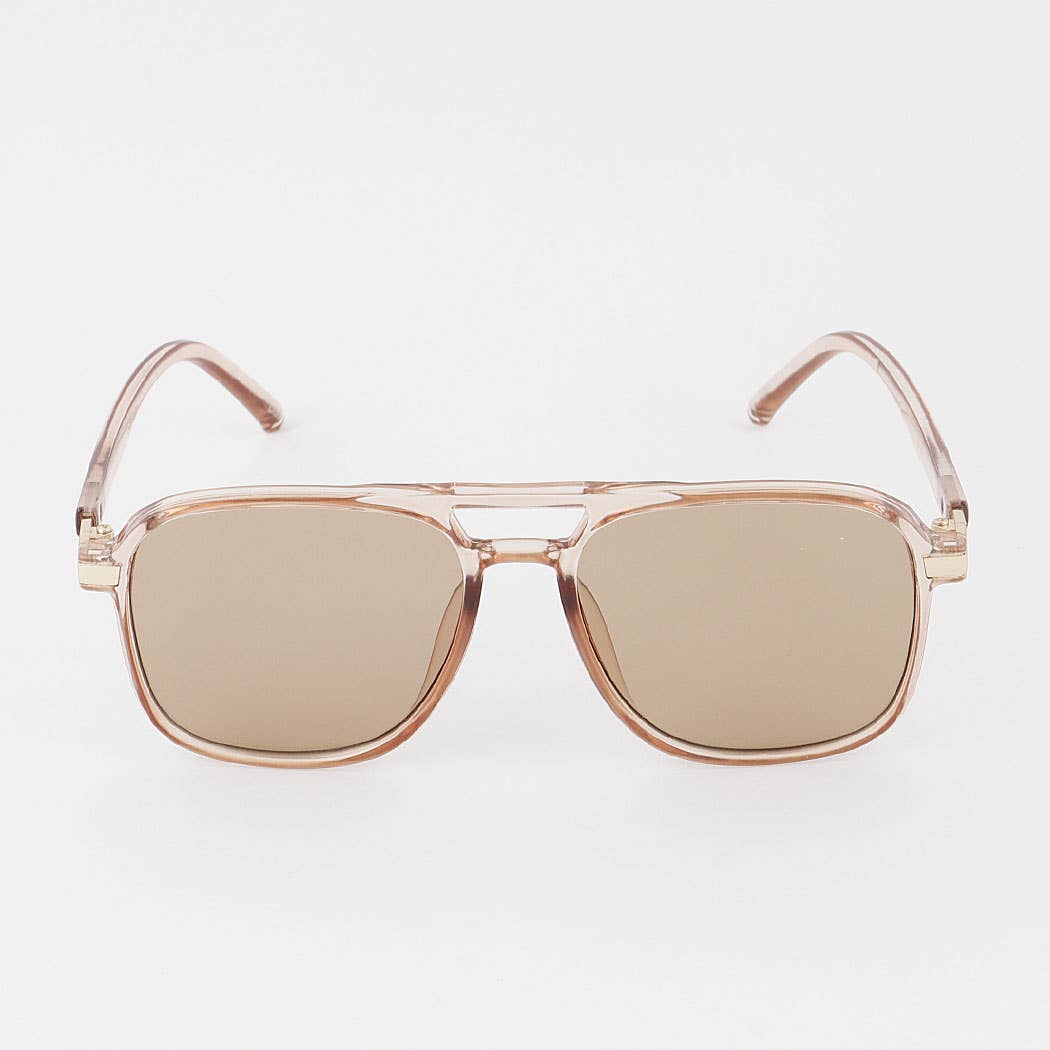 3AM BY H&D ACCESSORIES - Straight Aviator Sunglasses