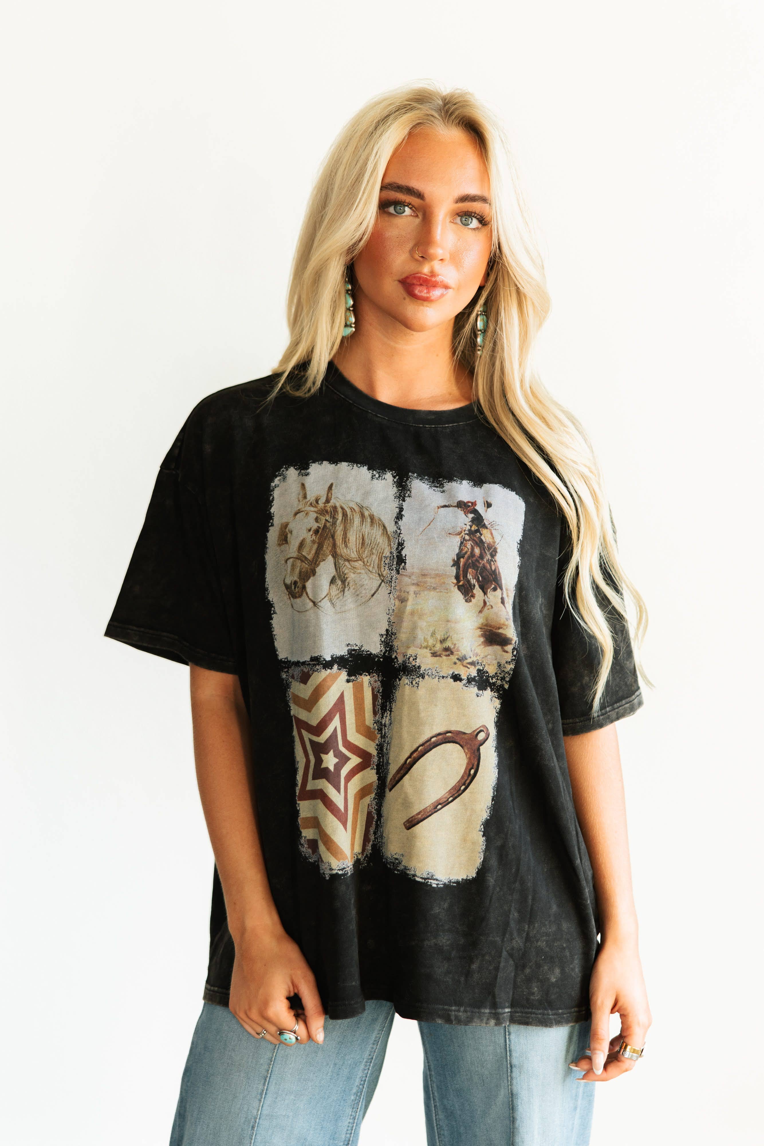 SQUARE COLLAGE GRAPHIC TEE