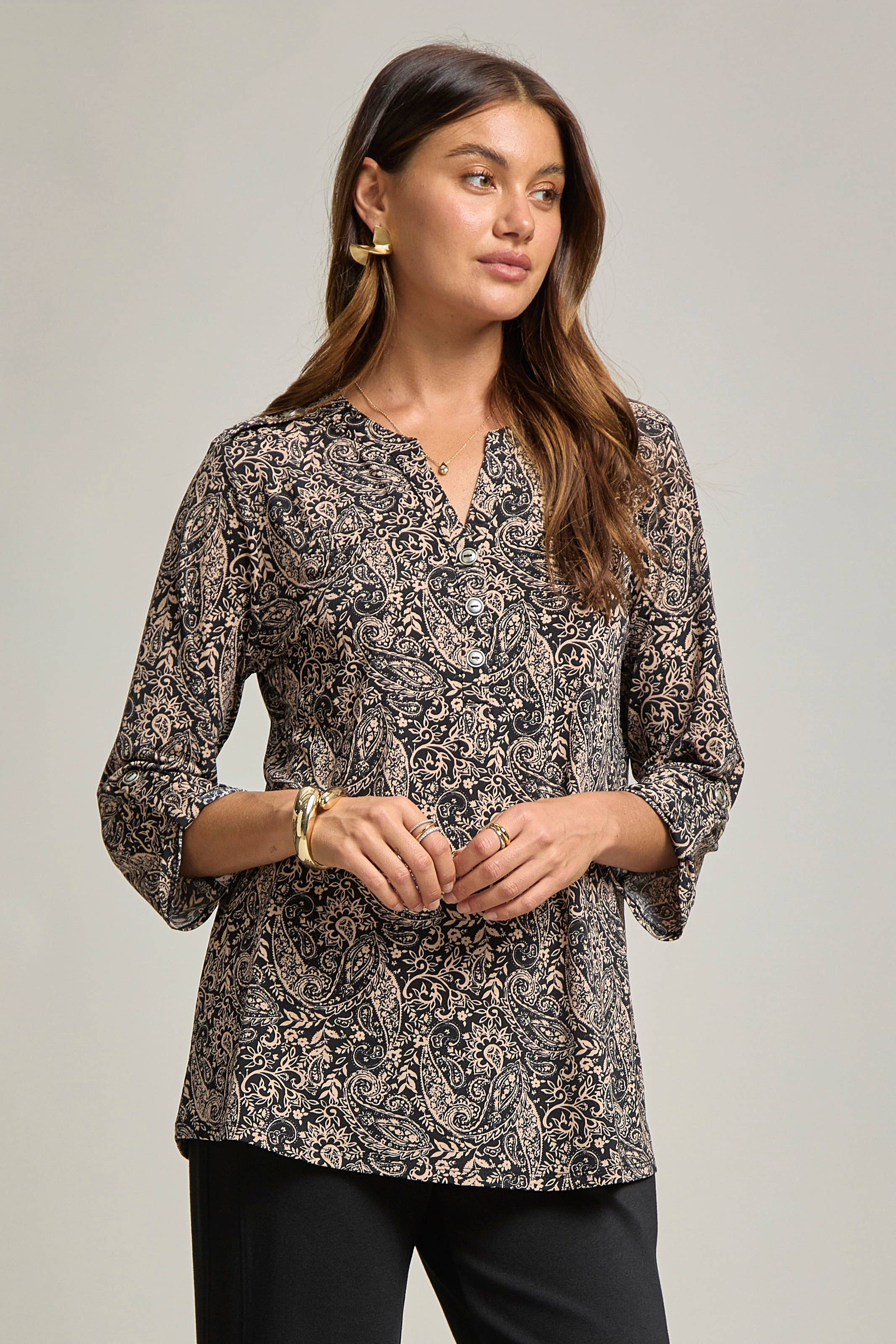 Paisley Black Lizzy Blouse