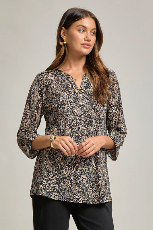 Paisley Black Lizzy Blouse