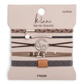 K'lani hair tie bracelets - "Roam" Buffalo Charm Hair Tie Bracelets