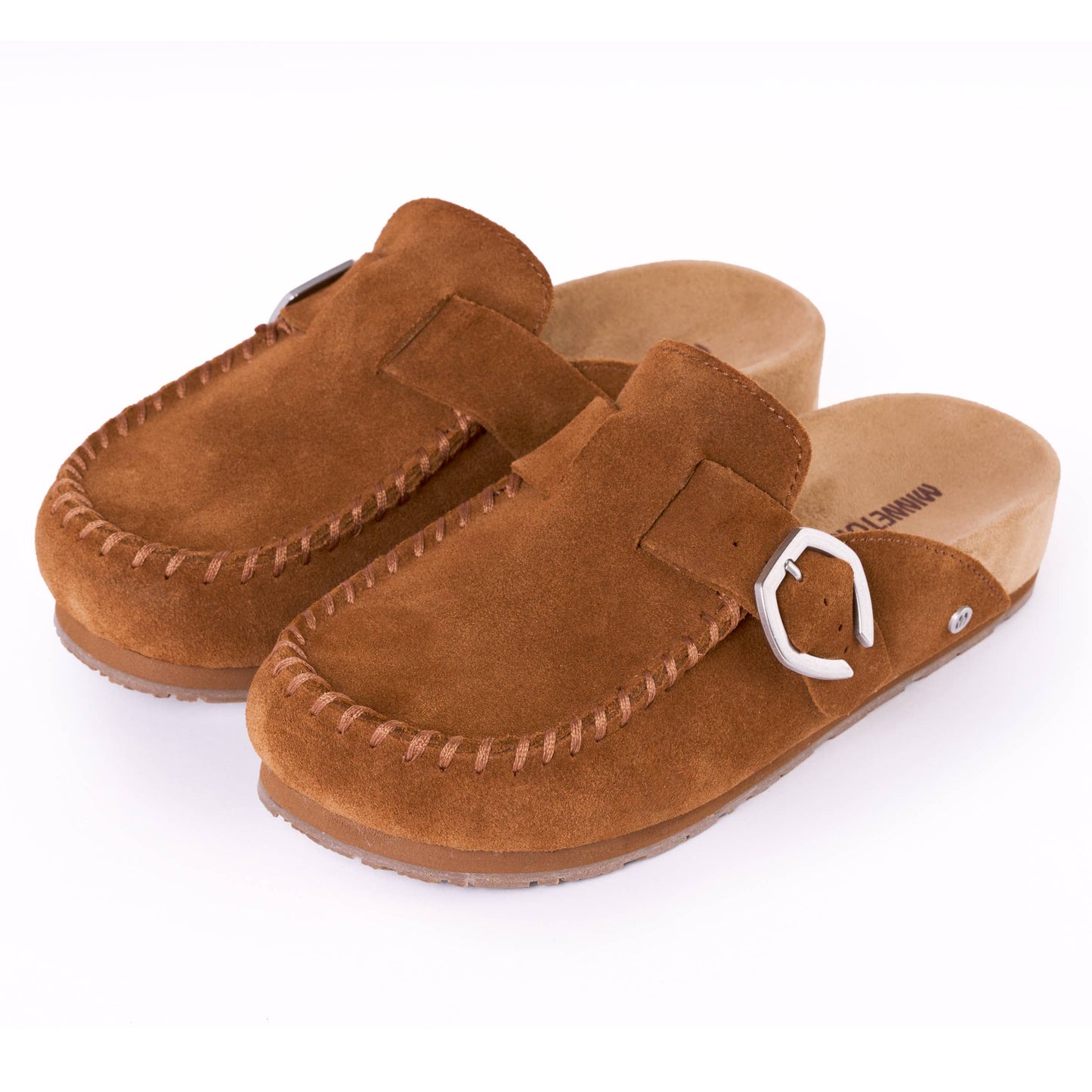 Minnetonka - Women's Suede Adjustable Buckle Clogs
