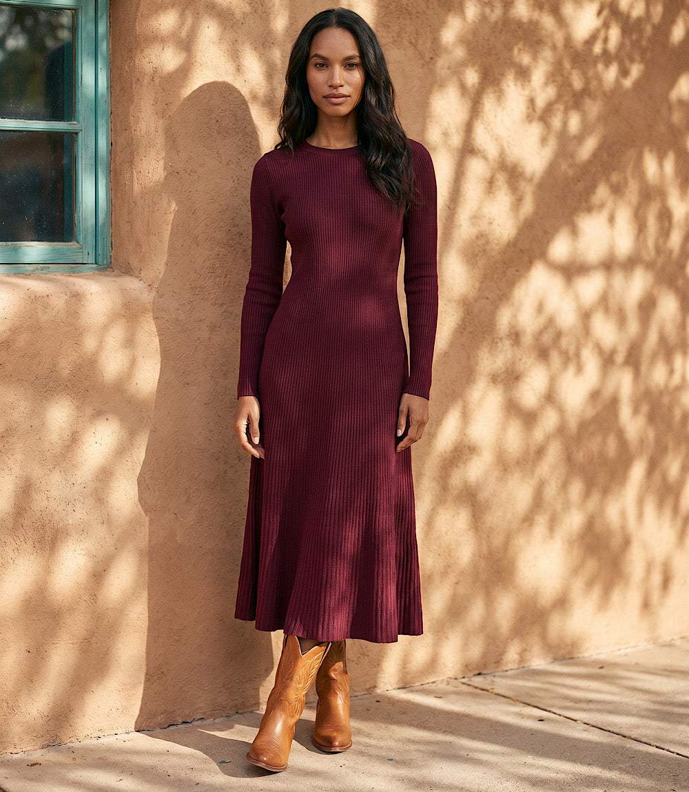 Seamless Sweater Midi Dress