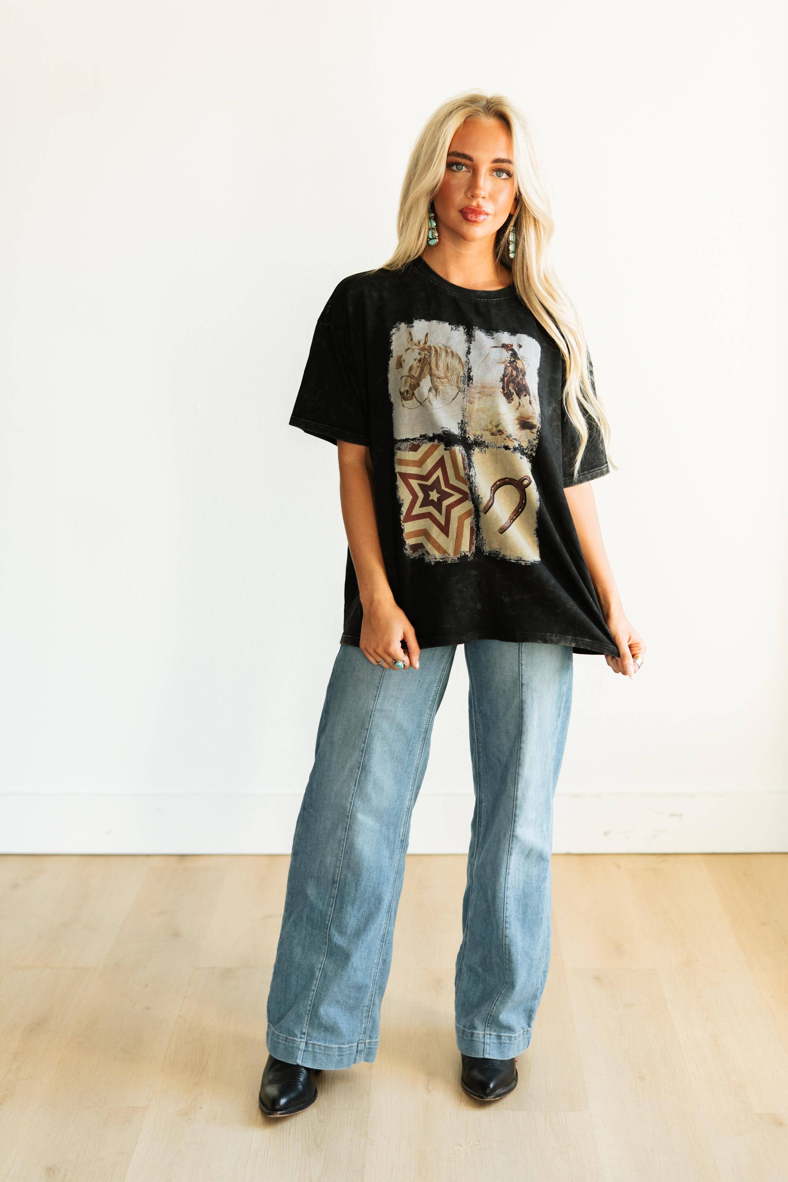 SQUARE COLLAGE GRAPHIC TEE