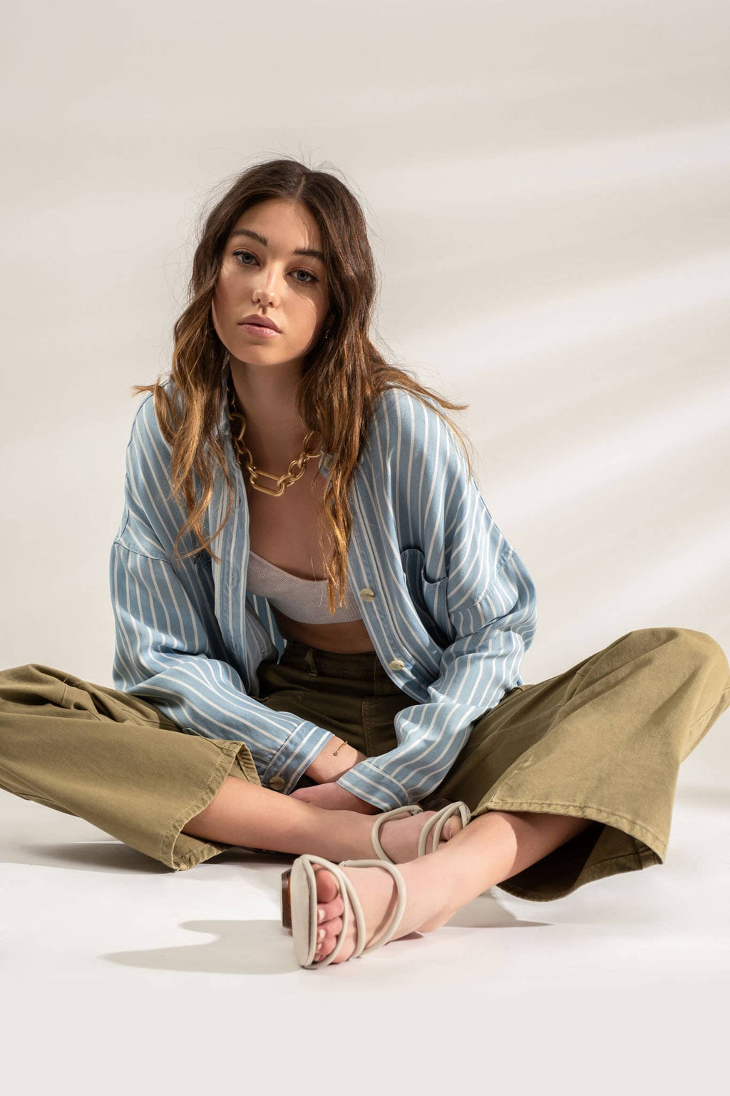 STRIPED BUTTON DOWN
