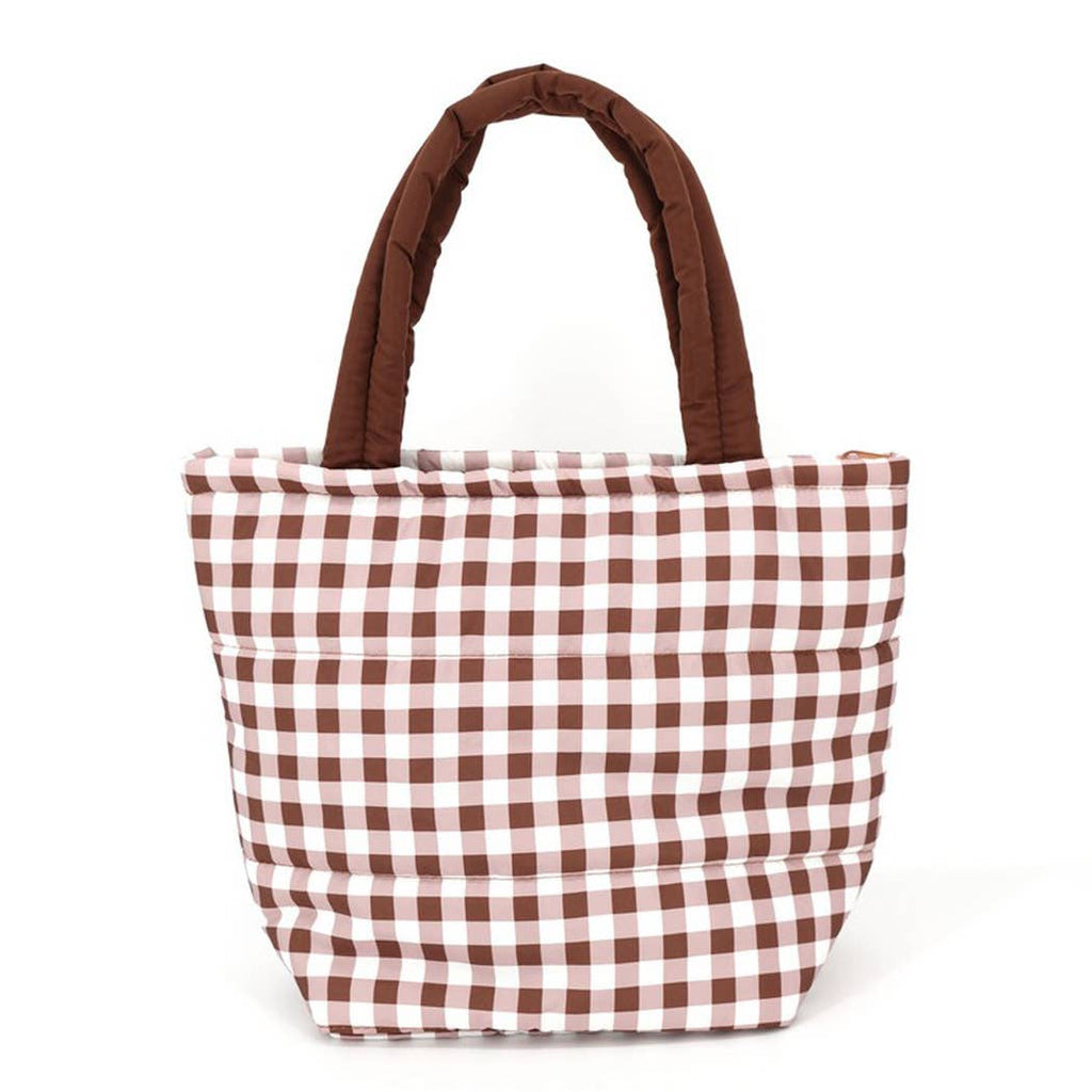 3AM BY H&D ACCESSORIES - Gingham Quilted Puffer Tote