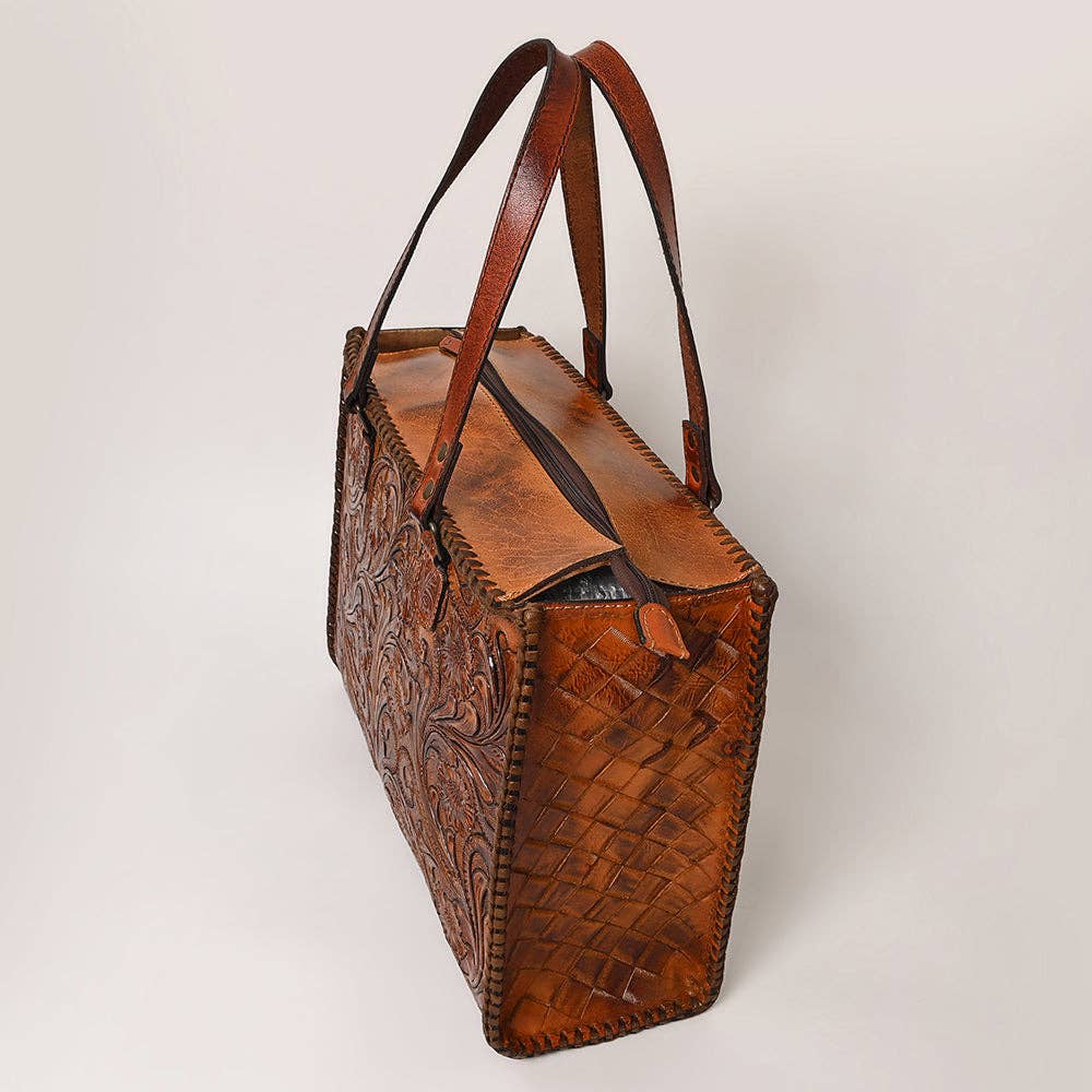 Tote Genuine Leather women bag western Bag